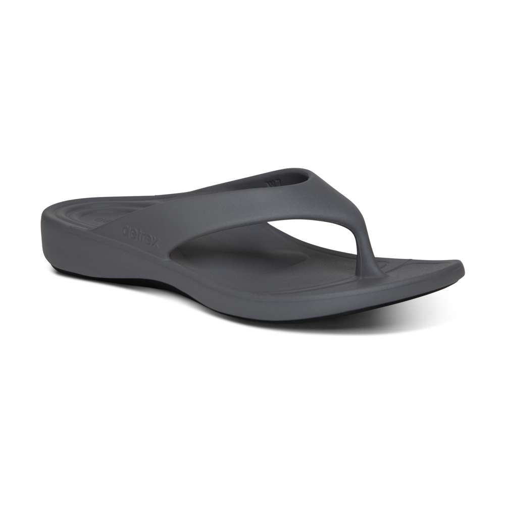 Maui Women's Toe Post Sandal - Grey