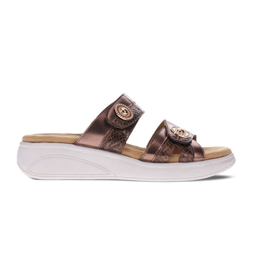 Sarah Slide Sandal - Bronze