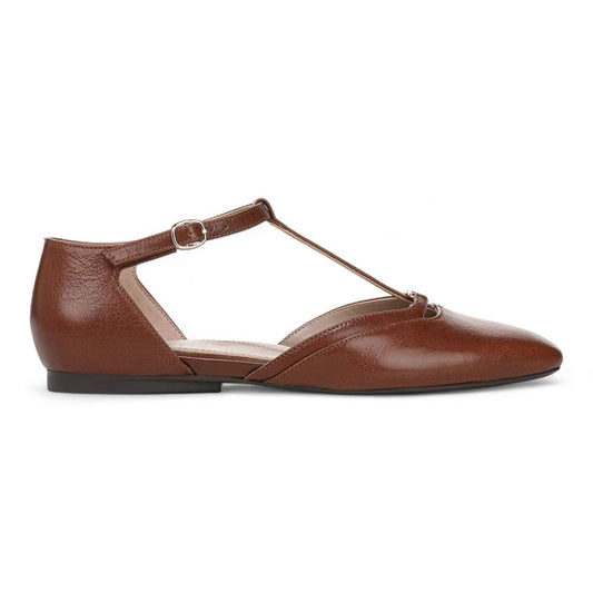 Caresse Mary Jane Flat - Caramel
