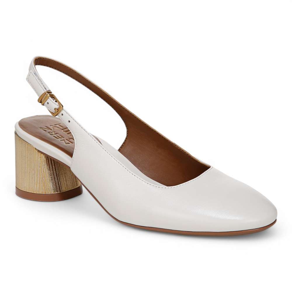 Lane Slingback Pump - Warm White