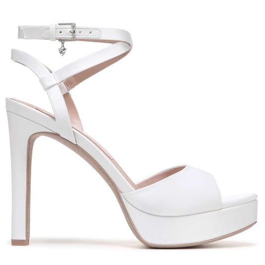 Ai Dress Sandal - Silk White Satin
