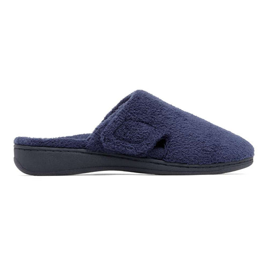 Gemma Mule Slippers - Navy