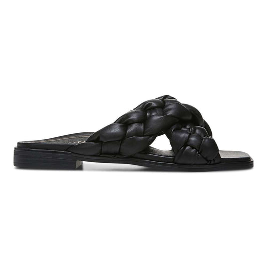 Kalina Slide Sandal - Black Nappa