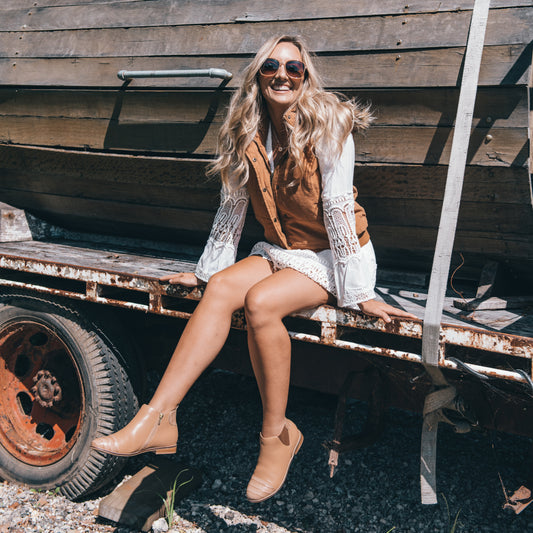 Lifestyle image for Tycoon Ankle Boot - Latte