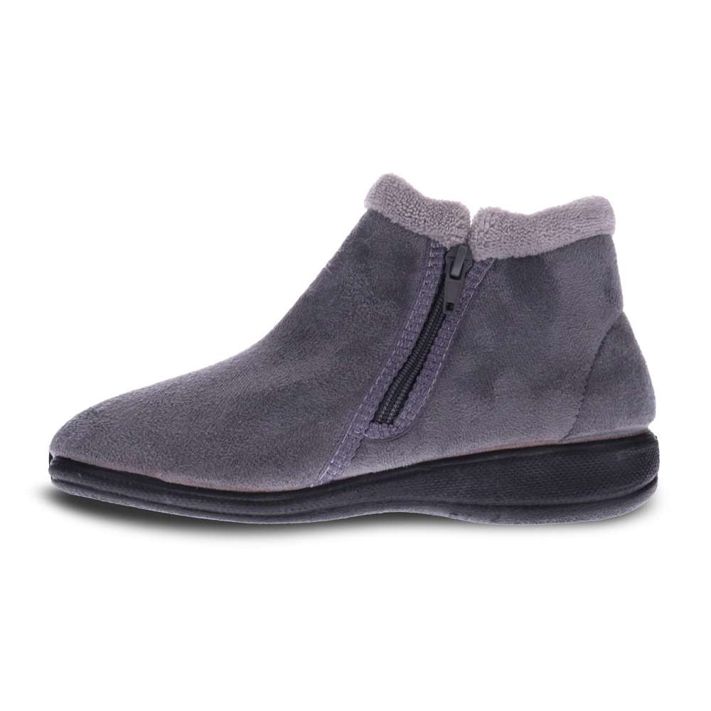 Dahlia Slipper - Grey