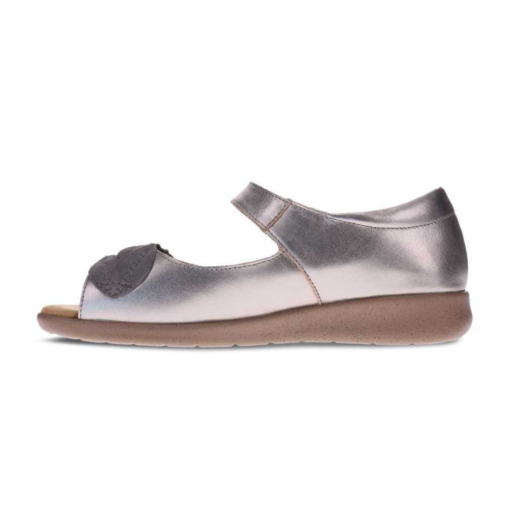 Fonda Closed Heel Sandal - Pewter