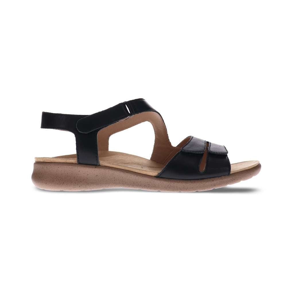 Flora Adjustable Sandal - Black