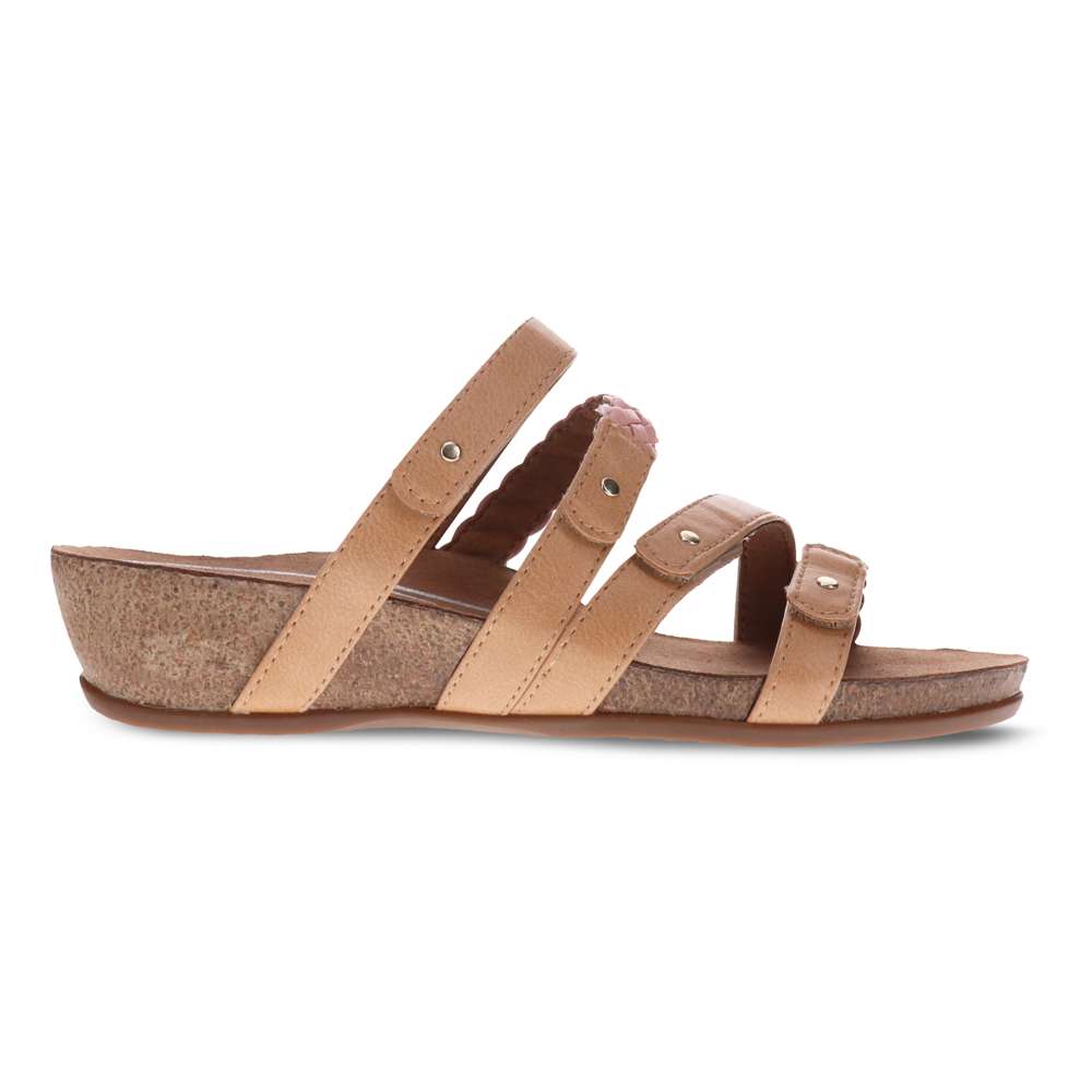 Jane Wedge - Beige/Pink