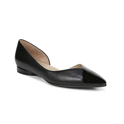 Hayden Demi d'Orsay Flat - Black Leather