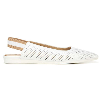 Rory 2 Slingback Flats - White