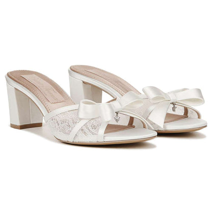 Alhubu Dress Sandal - Silk White Satin