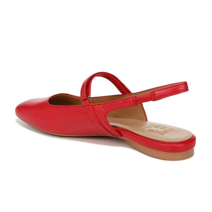 Connie Mary Jane Slingback Flat - Crantini Red