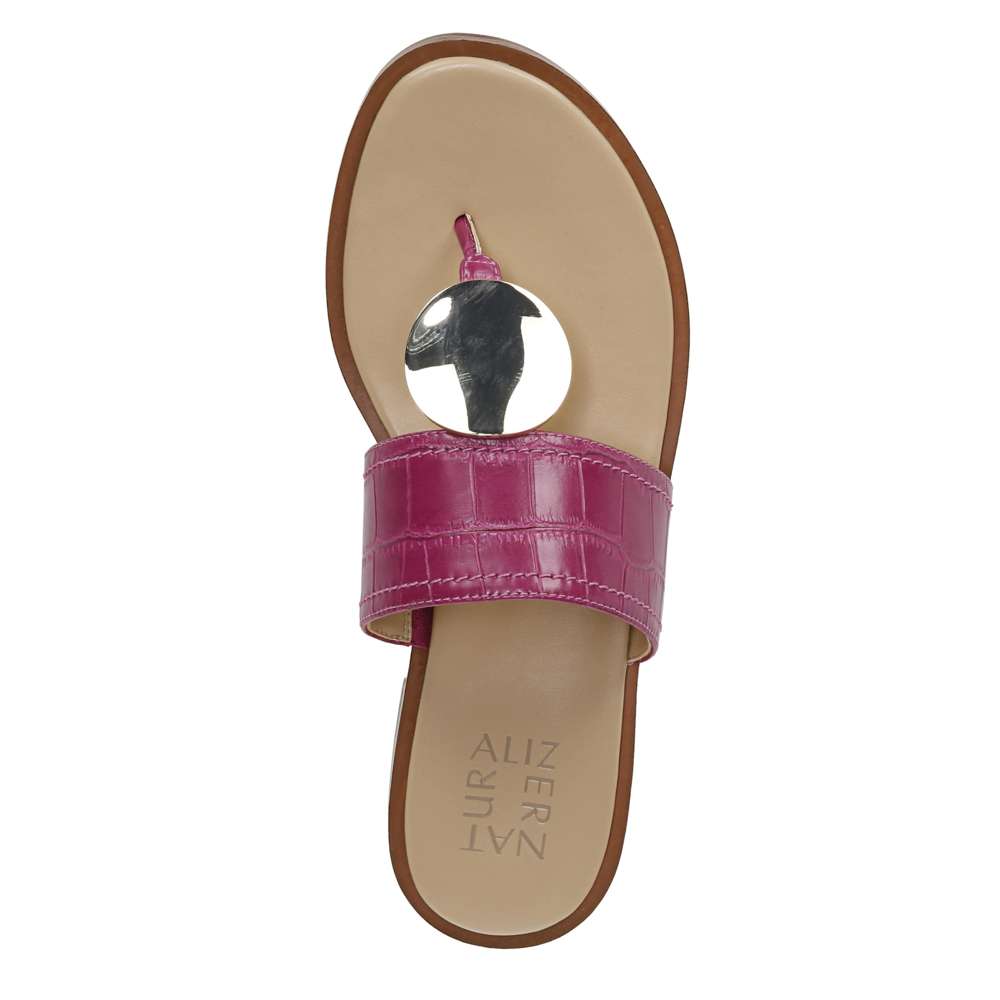 Frankie Toe Post Sandal - Hibiscus Croc