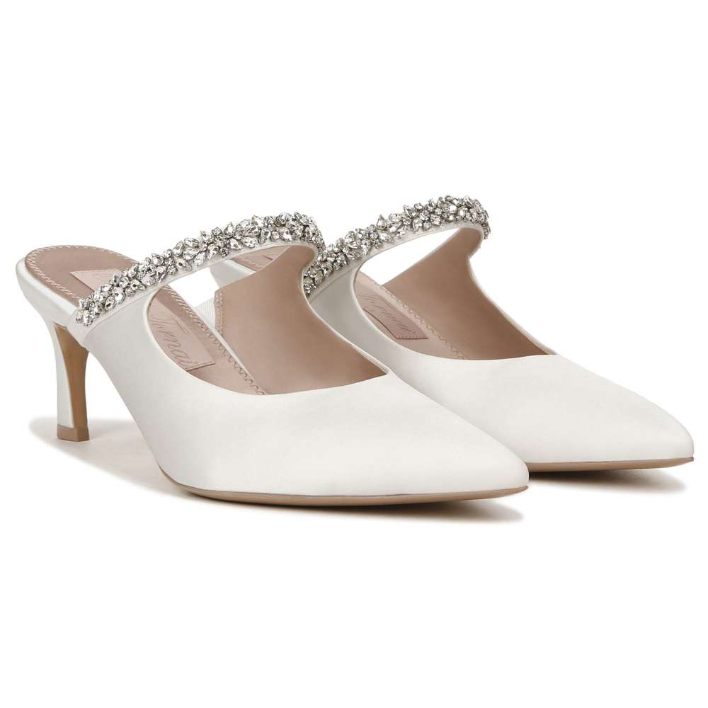 Liefde Pump - Silk White Satin