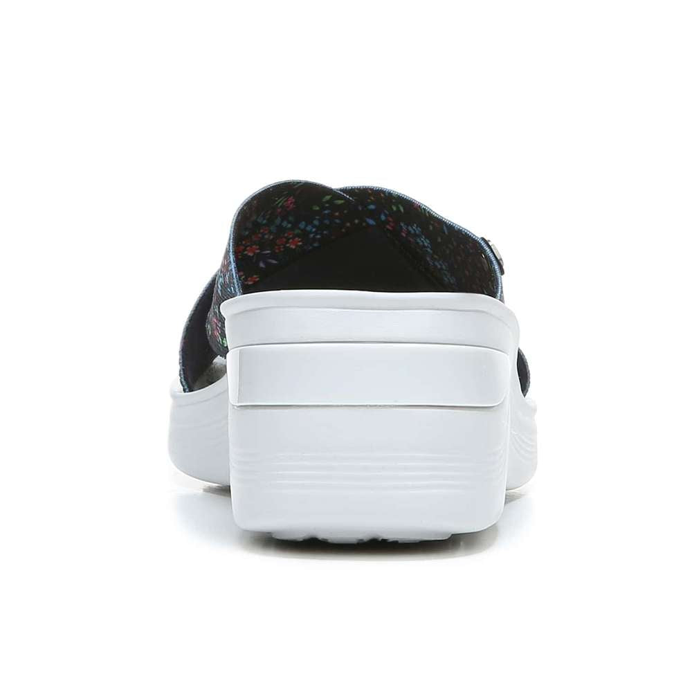 Desire Slide Sandal - Navy Floral