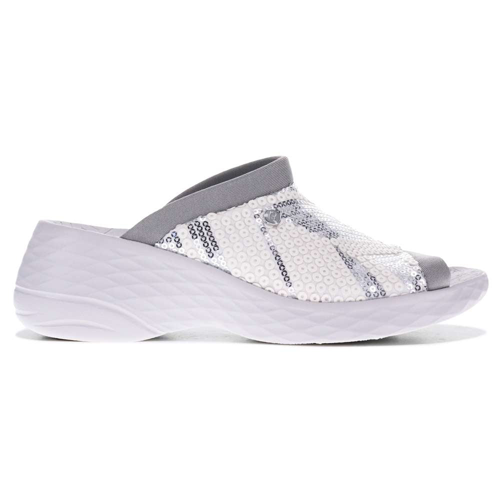 Jubiliee Slide - White/Silver