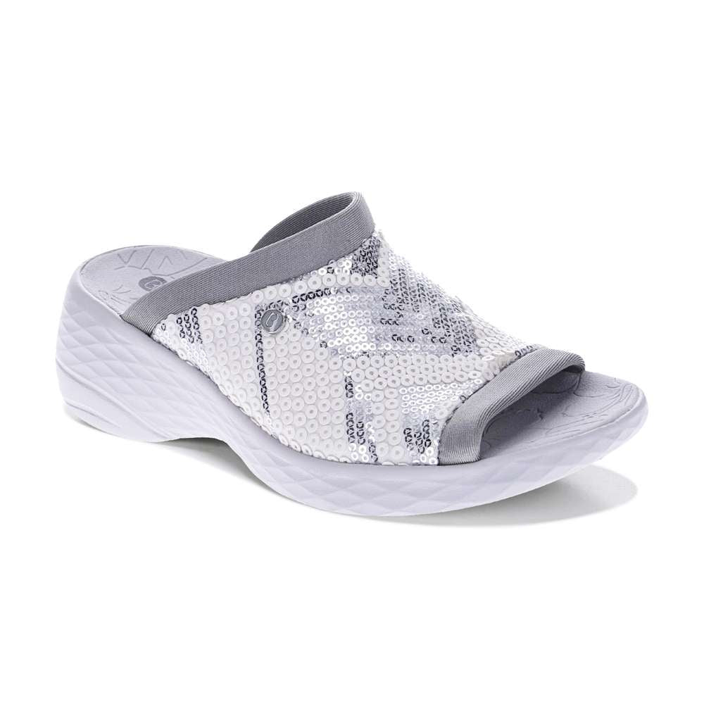 Jubiliee Slide - White/Silver
