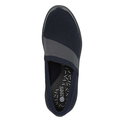 Tiramisu Slip-On Wedge - Navy