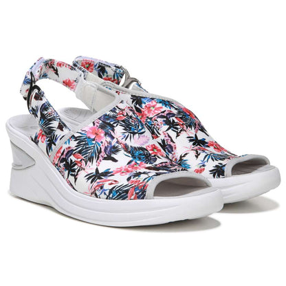 Viva Wedge - Tropical Print