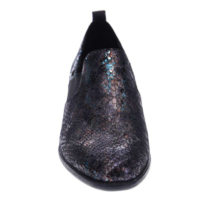 Budapest Shootie - Black Metallic Python