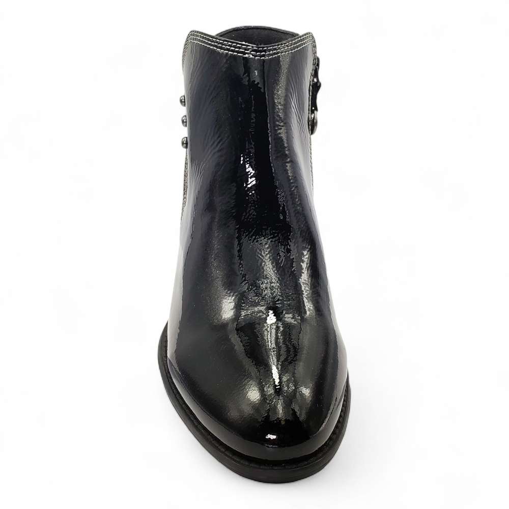 Tiko Ankle Bootie - Black Patent