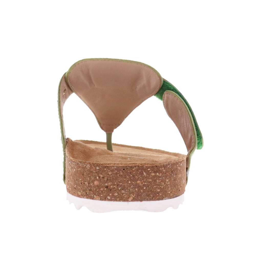 Brenda Toe Post Sandal - Light Green