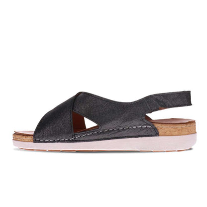 Cottesloe Sandal - Black Linen
