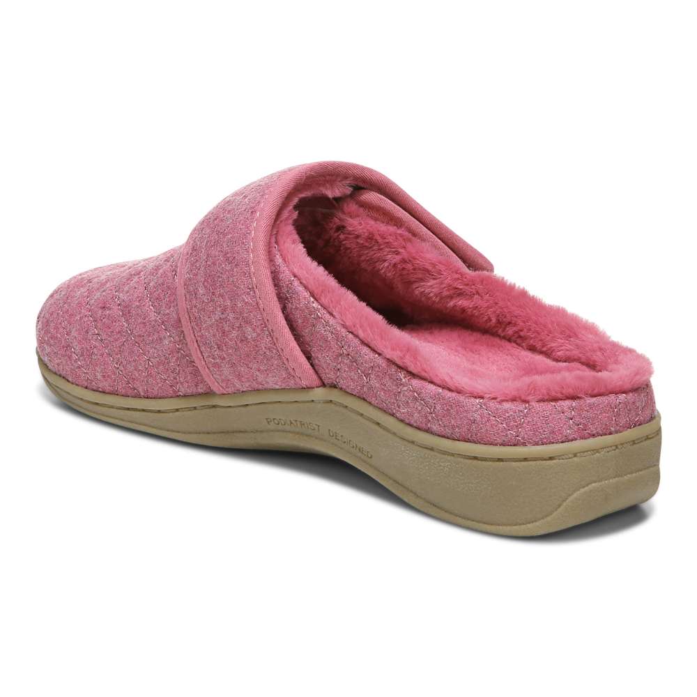 Carlin Mule Slipper - Rhubarb