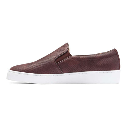 Midi Snake Slip-On - Merlot Snake