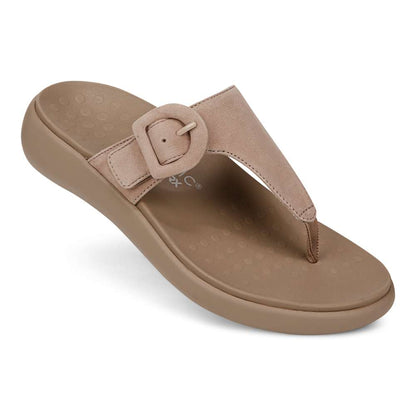 Activate Recovery Sandal - Taupe Suede