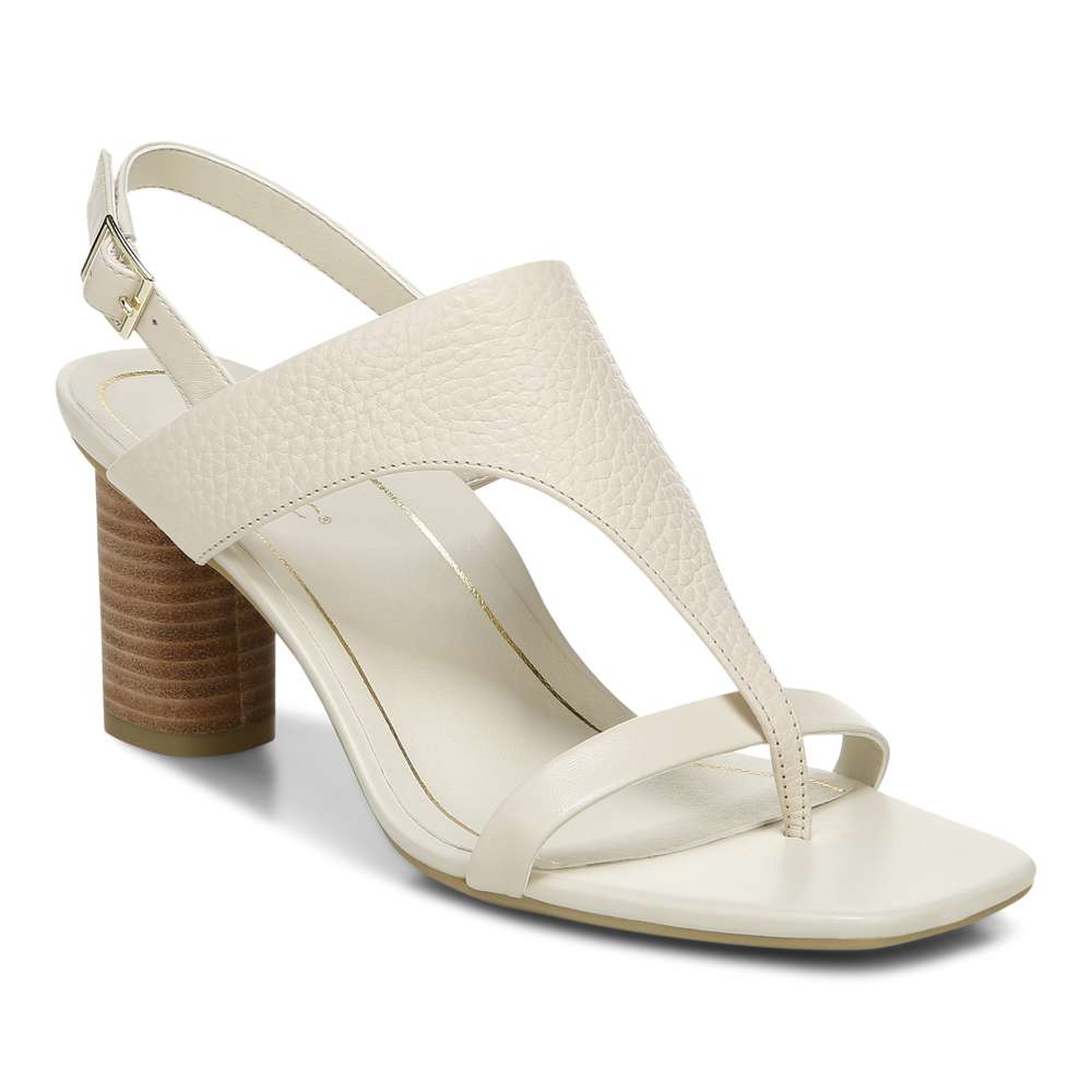Alondra Heeled Sandal - Cream