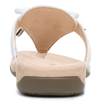 Amaya Toe Post Sandal - White