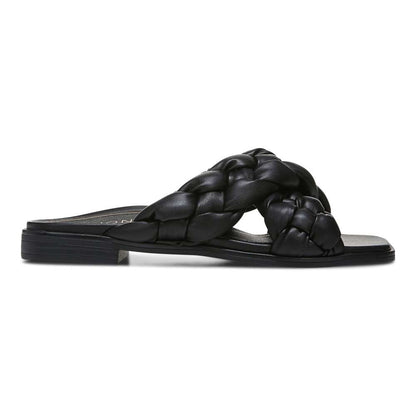Kalina Slide Sandal - Black Nappa
