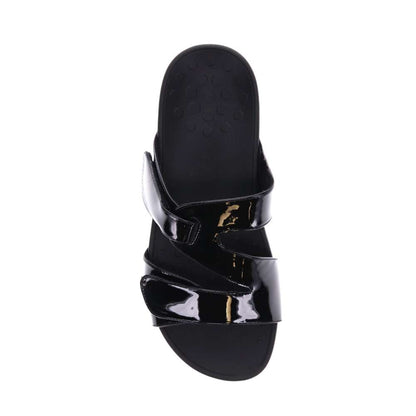 Kyla Platform Sandal - Black Patent
