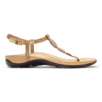 Lizbeth Sandal - Gold Cork