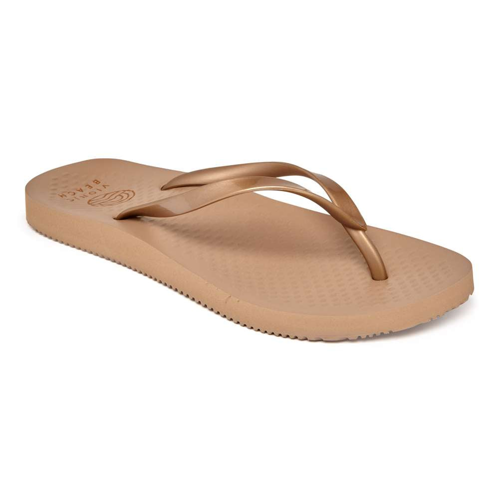 Noosa Solid Toe Post Sandal - Bronze