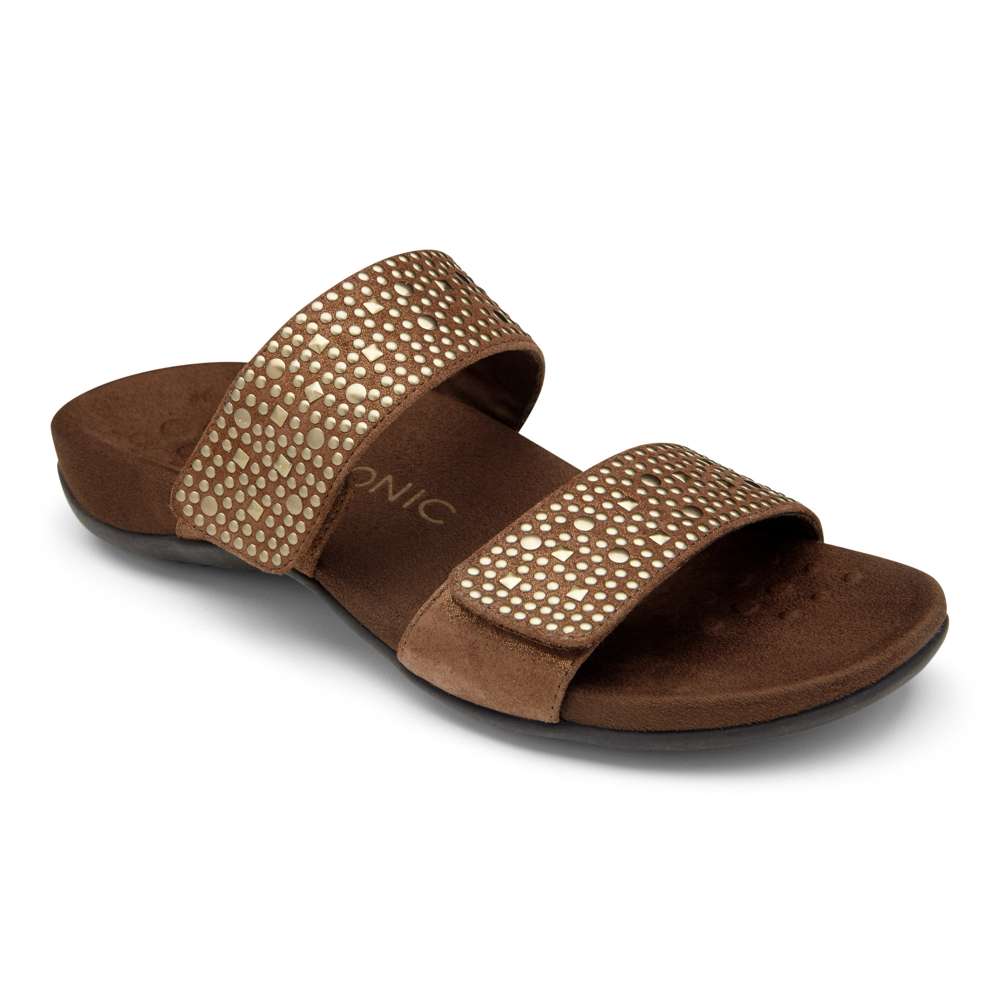 Samoa Slide Sandal - Bronze