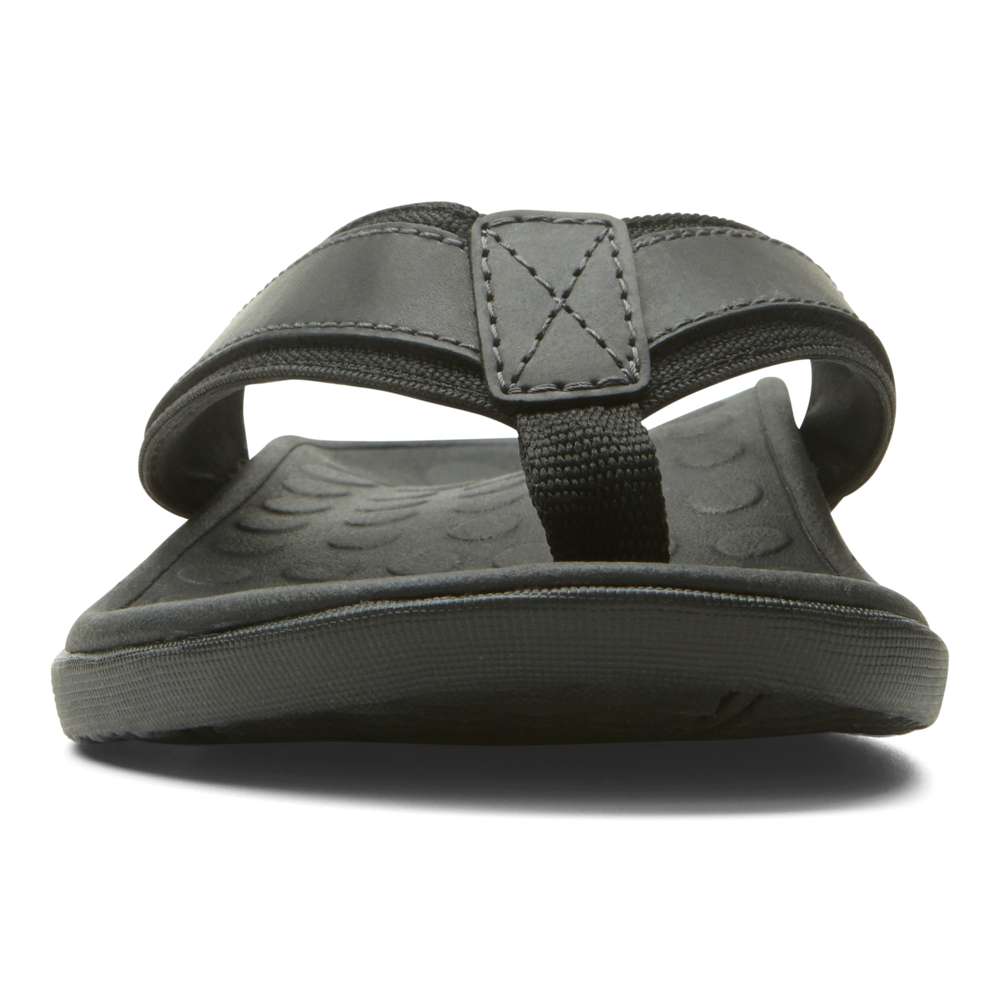 Men's Tide Toe Post Sandal - Black
